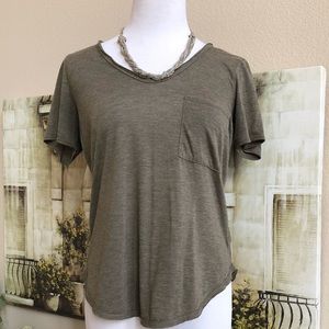Garage brand olive colored T-shirt